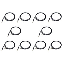 10X för QC35 HöRlurskabel QC25 QC35 II QC45 Soundtrue Audio Kabel 3,5 Till 2,5 BäRbar Par Inspelningskabel, Svart