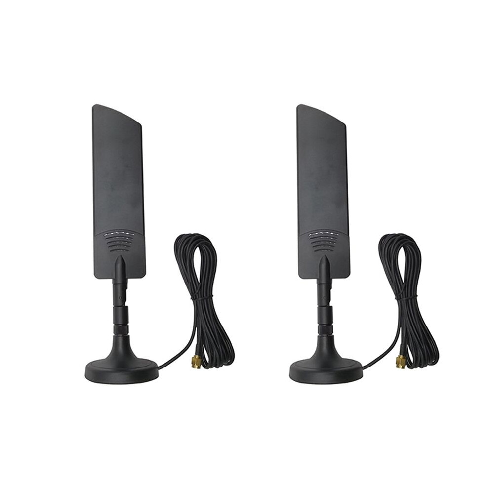 2X 600-6000Mhz Fold Wireless Router 2G 3G Gsm Gprs 4G 5G High Gain 40 Dbi Lte Signal Booster All Band Wifi Antenna 4711502348434