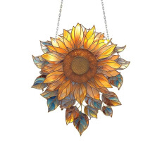 Sunflower Acrylic Window Hanging,Sunflower Stained Glass Window Hanging Decor Home Decor