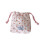 Cherrys Print Cotton Drawstring Bag Portable Cloth-Pink 1