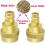 2Pcs A/C R134a to R1234yf Conversion Kit,Quick Adapter Adjustable HighandLow Voltage Connector,for A 2
