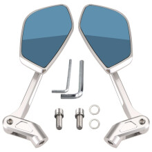 Specchietto Retrovisore Moto Regolabile per  R1300GS R1250GS Adv F750GS F850GS Adventure Specchio Laterale Argento