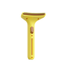 Professional Dog Grooming Brush Removes Undercoat With-Yellow