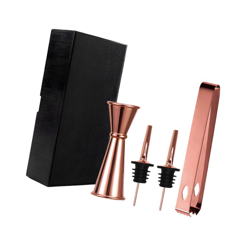 Premium Nonrust Steel Bartending Tool Set-Rose gold bartending
