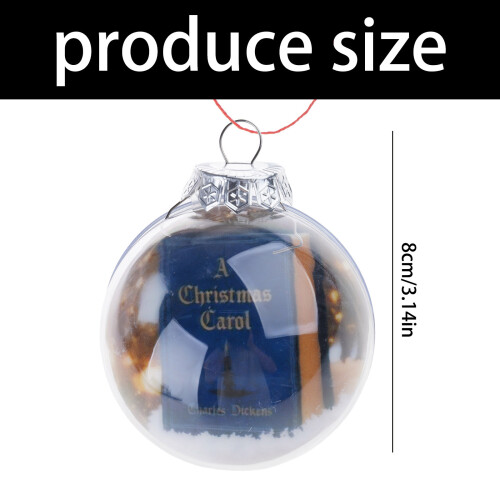 Classical Christmas Book Pendant User Friendly Translucent-Red 1