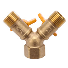 2X 2 Way 1/2 Inch Faucet Adapter Outside Garden Irrigation Tap Adapter and Hose Divider