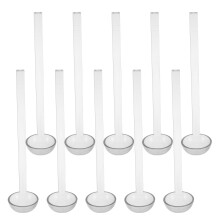 20Pcs Transparent Plastic Serving Ladles for Soup, Sauce, and Salad