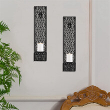 2X Shelving Solution Wall Sconce Candle Holder Wall-Mount Pillar Candles Holders for Room Decoration Candle Stand