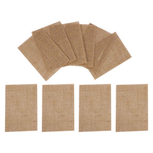 20 Pcs Natural Hessian Burlap Place Mat Table Placemats Coaster Dining Decor 1