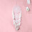 2X Extra  Boho Dream Catcher con 3 CíRculos Colgante de Macramé de Plumas Blancas 1