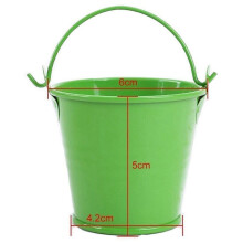 24Pcs Planter for Flowers Buckets Metal Table Decoration (Random Color)
