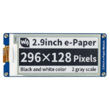 2X Waveshare 2.9 Inch E-Ink Display Local Refresh 296X128 Resolution SPI Communication Interface for Raspberry Pi 4