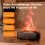 300ml  Volcanic Lava Essential Oil Aroma Diffuser Machine Small Household USB Fragrance Diffuser Flame Humidifier A 2