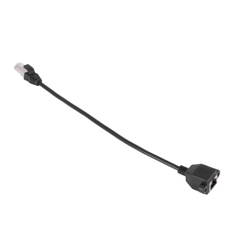 4X RJ45 Female to Male Adapter Network Extension Cable Panel Mount 27cm 2