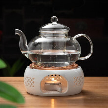 2X Ceramic Teapot Warmer Holder Base Tea Warmer Insulation Base Tea Coffee Water Warmer Candle Heating Base Holder