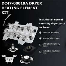 DC47-00019A Verwarmingselement voor Droger DV42H5000EW/A3 DV45H7000EW/A2 DV40J3000EW/A2 DVE50R5400V/A3 DV42H5200EP