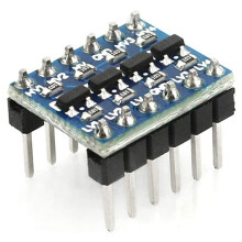 20 Stücke 4 Kanal IIC I2C Logik Ebene Konverter Bidirektionales Modul 3.3V Bis 5V Shifter für  (10 Stücke)