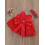 (3-6 Months, Red) Robe pour bébé fermeture éclair. 3