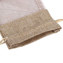 90Pcs Bolsas de Organza de Lino Bolsa de Arpillera con Cordón Bolsa de Regalos Navidad Bolsas de Banquete de Boda para Granos de Café Caramelo
