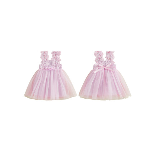 (3-4 Years, Pink) Παιδικό Φόρεμα Κορίτσι για Πριγκίπισσες 1