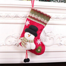 6 Pcs Christmas Stockings Santa Claus Reindeer and Snowman for Xmas Holiday Party Decor