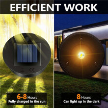 10 Pack Replacement Solar Light Parts(Top Size 2.76 Inches, Bottom Size 2.36 Inches),7 Lumens Warm White LED Waterproof