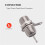 50 Pcs F Type Panel Mounted Socket Female Jack Solder Connector Adapter 3