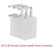 300 Pièces 4.2 MM 6 Broches En-Tête Broche Mâle pour Carte Graphique GPU PCI-E PCIe Connecteur D'Alimentation Angle Droit à Travers Le Trou Carte