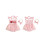(12-18 Months, Pink) Macacão infantil para a cabeça. 2
