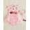 (3-6 Months, Pink Watermelon) Macacão infantil para a cabeça. 4