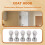 5Pc Crystal Decorative Wall Hooks Towel Hook Brass Coat Hook Hangers Wall Mounted Robe Hook Bathroom Accessories 5