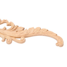 2X Vintage Plant Wood Carved Corner Applique Decorate Frame Cabinet Fireplace Door Furniture Decorative Wooden Figurines