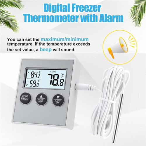 3 Pack Refrigerator Freezer Digital with Sensor, High and Low Memory Function for Freezer Fridge Kitchen Aquarium 1