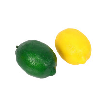 16 Pack Artificial Fake Lemons Limes Fruit for Vase Filler Home Kitchen Party Decoration, Yellow and Green