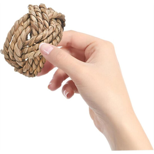 8pcs Handmade Woven Napkin Rings Decorative Holders for Dining Table Party Wedding Holiday Event Table Setting Rustic