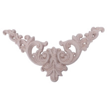 12 Szt. Gumowe Drewno DęBowe RzeźBione NarożNe NakłAdka Aplikacja Meble Home Door Decor DIY