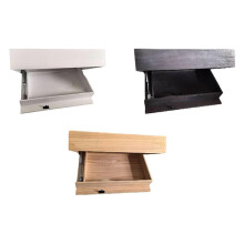 Floating Shelf Easy Installation Storage Rack Wall Mount Drawer for Bedroom Living Room Apartment Dorm Room Bathroom C