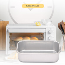 4Pcs Aluminum Alloy Loaf Tin Rectangular Non-Stick Bread Mould Bread Loaf Pans Baking Tools Kitchen Dining Bar Supplies