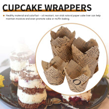 150 Pcs Tulip Cupcake Liners Baking Cups Muffin Liner Grease-Proof Paper Cupcake Wrappers for Wedding, Birthday Party