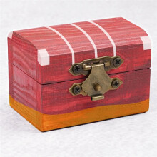 Shore Small Wooden Box with Hinged Lid (Pack of 12) - Treasure Chest Small Made of Untreated Pine Wood for Part&Gifts