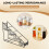 Bottle Wire Display Rack  Syrup Rack Coffee Storage Rack Multifunction Milk Tea Cup Rack Display 5