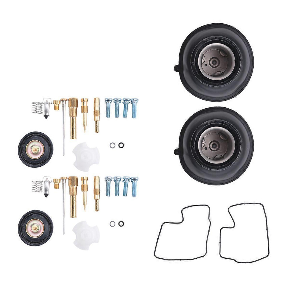 2Pcs Carburetor Repair Kit For Steed Shadow Vt Vlx 600 88-98 Replacement Black 3173163870302