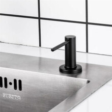 Dispenser di Sapone per lavello da Cucina Pompa da Appoggio per Lozione per le Mani Bottiglia Incorporata Dispenser di Sapone un Vite nel Acciaio