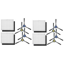 2X Spare Parts Compatible with for  V8S X750 X785 V80 Robot Vacuum Cleaner Spare Parts, Hepa Filters, Side Brush