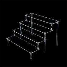 Acrylic Display Stand for Dolls, Models, and Figurines - Transparent Three-Layer Storage Rack