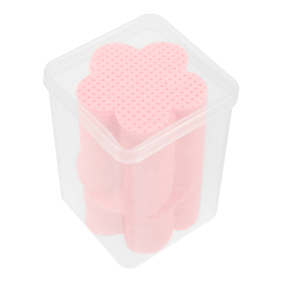 Photos - Manicure Cosmetics Nail Polish Remover Cotton Pads Pink Lint Free for Salon & Home