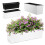 KADAX Rectangular Planter 18.5 x 56 cm, Outdoor Long Plastic Window Box with Insert 1