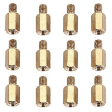 50 Pcs PC PCB Motherboard Brass Standoff Hexagonal Spacer M3 7+4mm