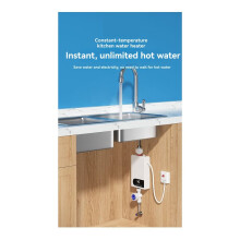 5500W Water Heater Instant Water Heater Tankless Instantaneous Faucet Tap Kitchen Hot Water Crane LED Digital UK
