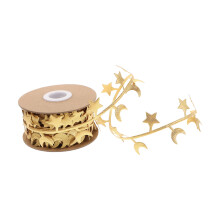 4Rolls Elegant Golden Ribbon Trim for Wedding and Holiday Decorations